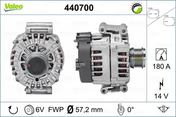 Valeo 440700 - Ģenerators autodraugiem.lv