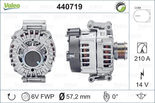 Valeo 440719 - Ģenerators autodraugiem.lv