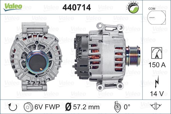 Valeo 440714 - Ģenerators autodraugiem.lv