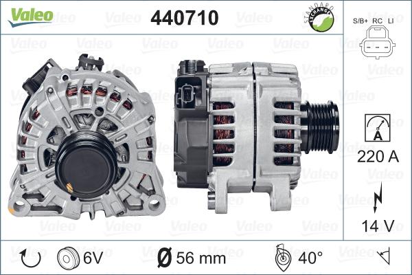 Valeo 440710 - Ģenerators autodraugiem.lv