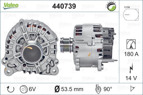 Valeo 440739 - Ģenerators autodraugiem.lv