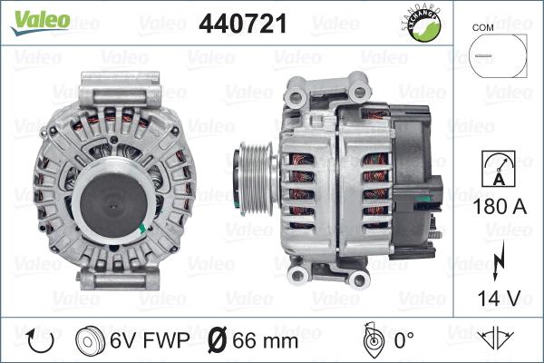 Valeo 440721 - Ģenerators autodraugiem.lv
