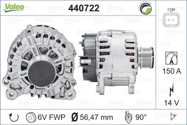 Valeo 440722 - Ģenerators autodraugiem.lv