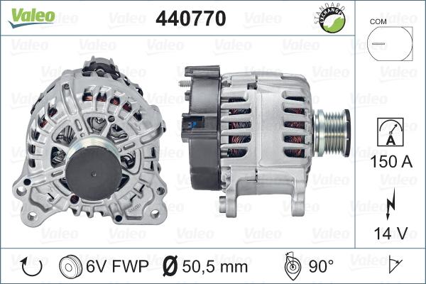 Valeo 440770 - Ģenerators autodraugiem.lv