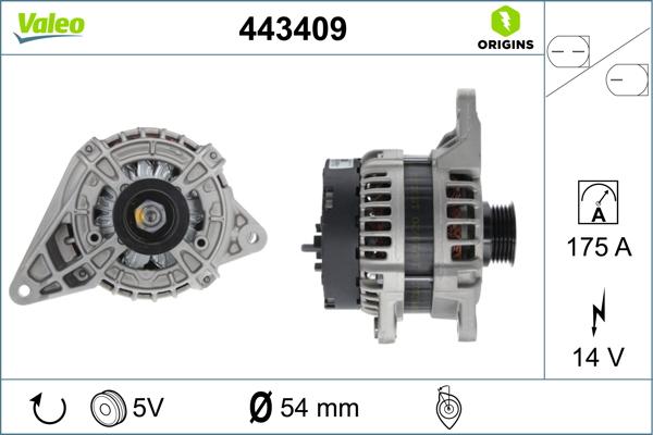 Valeo 443409 - Ģenerators autodraugiem.lv