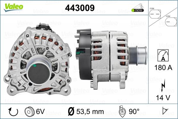 Valeo 443009 - Ģenerators autodraugiem.lv