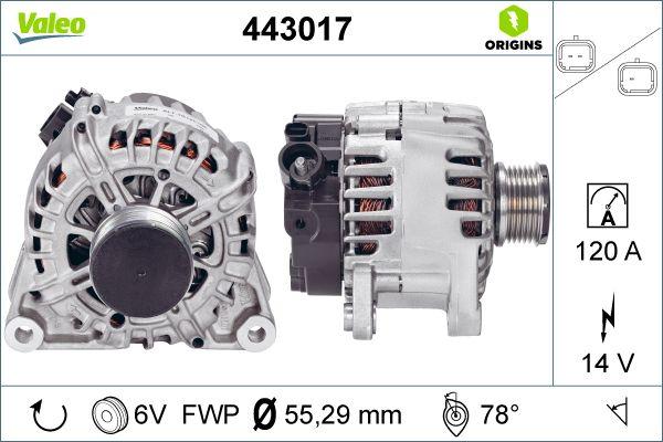 Valeo 443017 - Ģenerators autodraugiem.lv