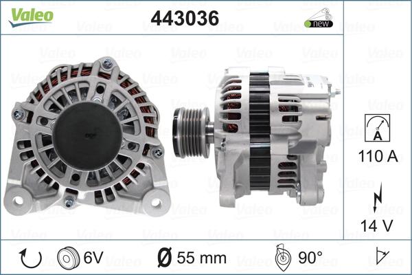 Valeo 443036 - Ģenerators autodraugiem.lv
