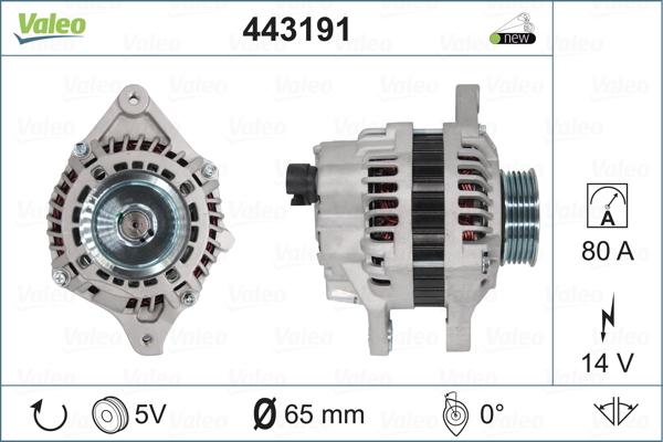 Valeo 443191 - Ģenerators autodraugiem.lv