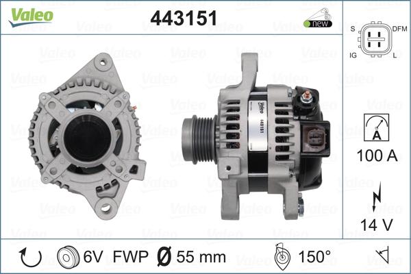 Valeo 443151 - Ģenerators autodraugiem.lv