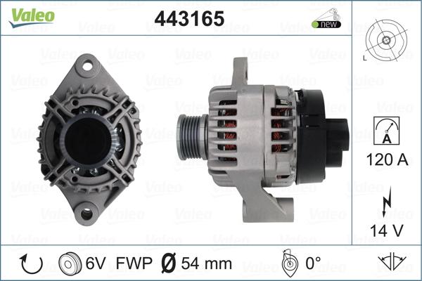 Valeo 443165 - Ģenerators autodraugiem.lv