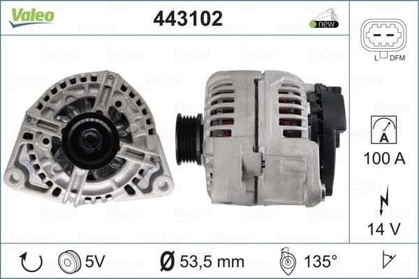 Valeo 443102 - Ģenerators autodraugiem.lv