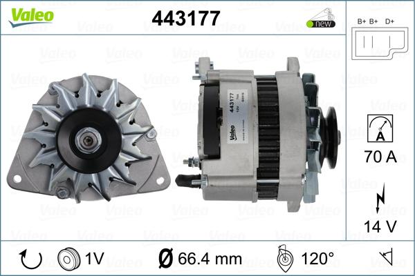 Valeo 443177 - Ģenerators autodraugiem.lv