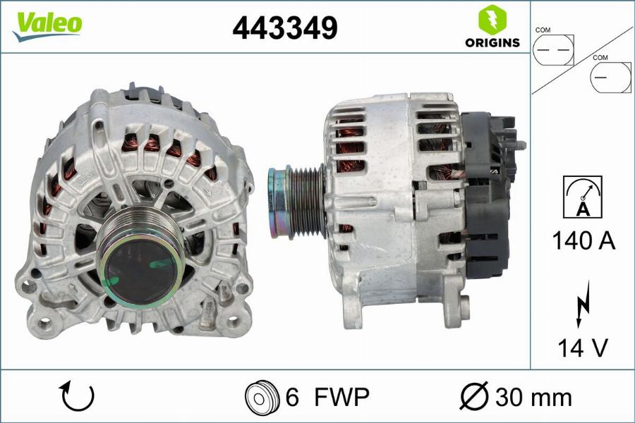 Valeo 443349 - Ģenerators autodraugiem.lv