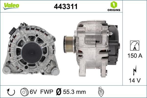 Valeo 443311 - Ģenerators autodraugiem.lv