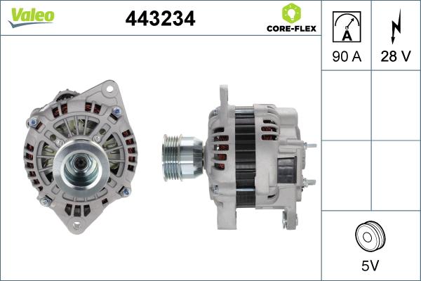 Valeo 443234 - Ģenerators autodraugiem.lv