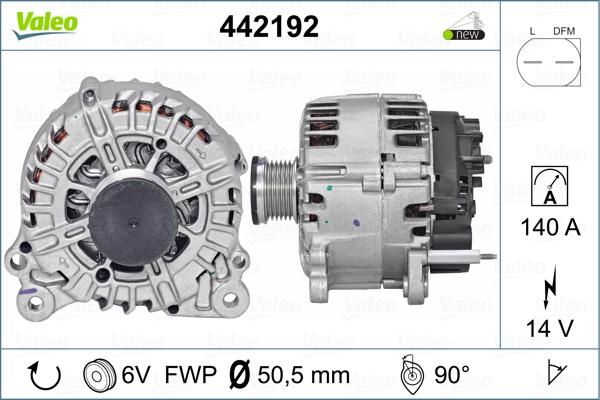 Valeo 442192 - Ģenerators autodraugiem.lv