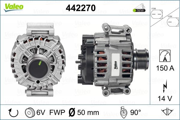 Valeo 442270 - Ģenerators autodraugiem.lv