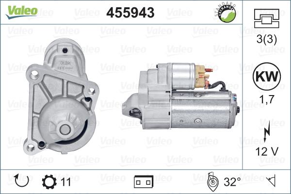 Valeo 455943 - Starteris autodraugiem.lv