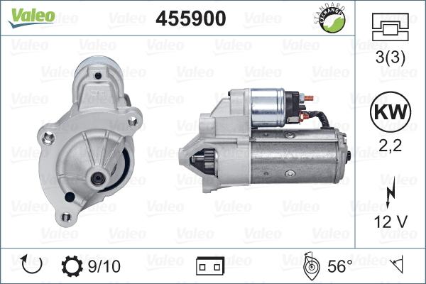 Valeo 455900 - Starteris autodraugiem.lv