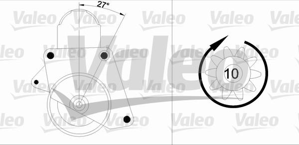 Valeo 455552 - Starteris autodraugiem.lv