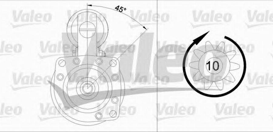 Valeo 455 504 - Starteris autodraugiem.lv