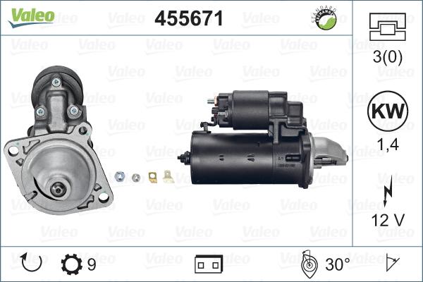 Valeo 455671 - Starteris autodraugiem.lv