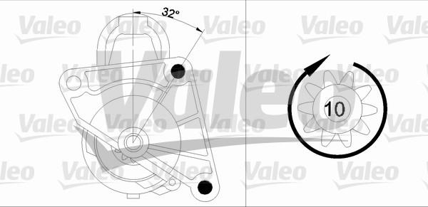 Valeo 455745 - Starteris autodraugiem.lv