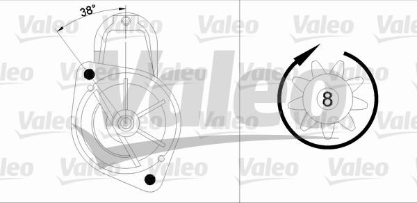 Valeo 455740 - Starteris autodraugiem.lv