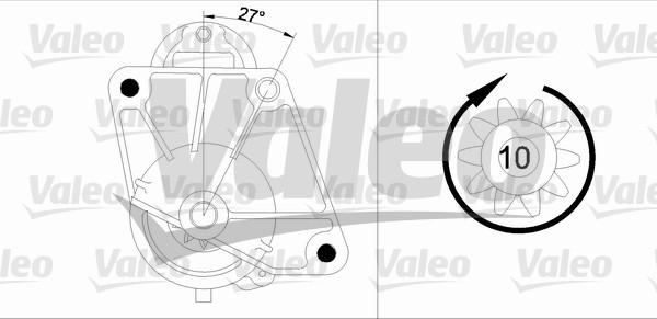 Valeo 455741 - Starteris autodraugiem.lv