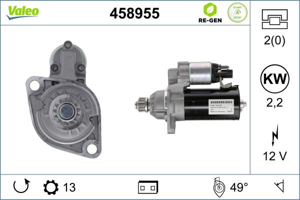 Valeo 458955 - Starteris autodraugiem.lv