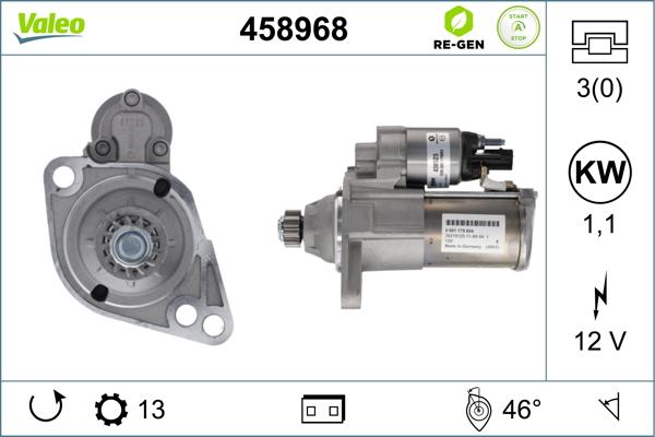 Valeo 458968 - Starteris autodraugiem.lv