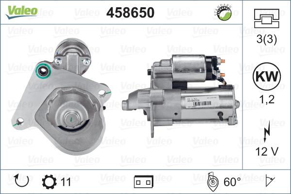 Valeo 458650 - Starteris autodraugiem.lv