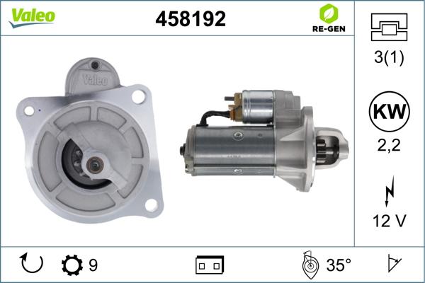 Valeo 458192 - Starteris autodraugiem.lv