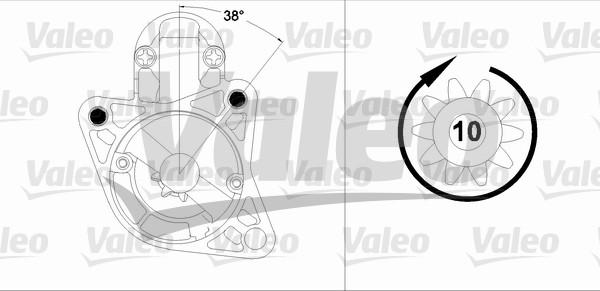 Valeo 458207 - Starteris autodraugiem.lv