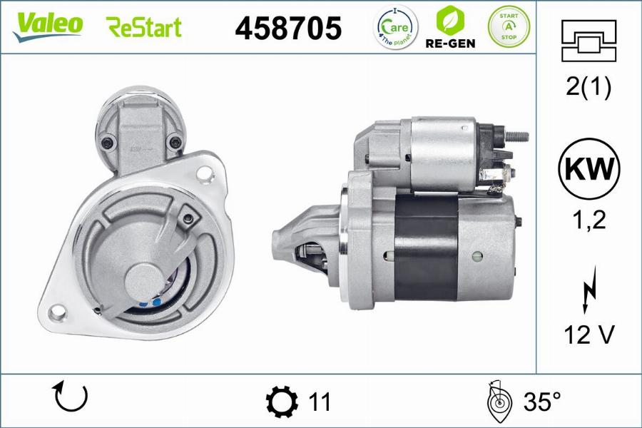 Valeo 458705 - Starteris autodraugiem.lv