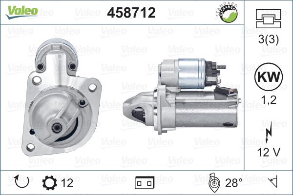 Valeo 458712 - Starteris autodraugiem.lv