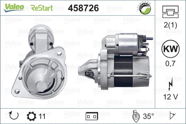 Valeo 458726 - Starteris autodraugiem.lv