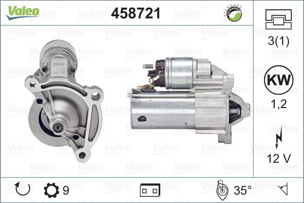 Valeo 458721 - Starteris autodraugiem.lv