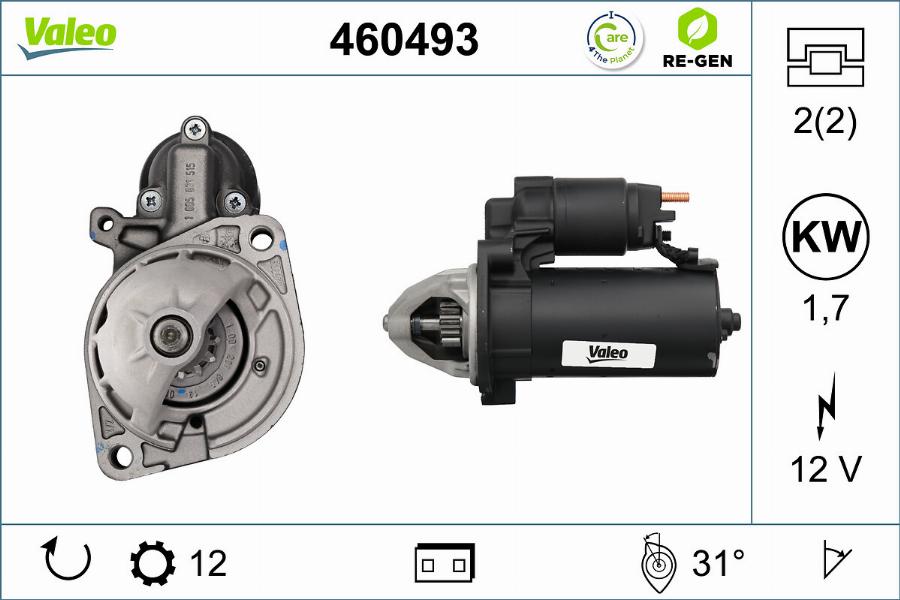 Valeo 460493 - Starteris autodraugiem.lv