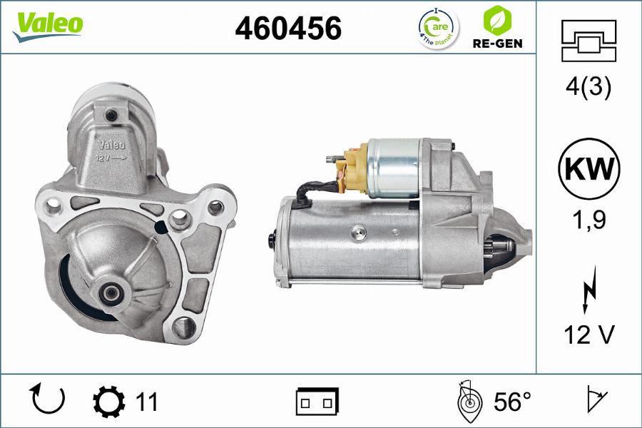 Valeo 460456 - Starteris autodraugiem.lv