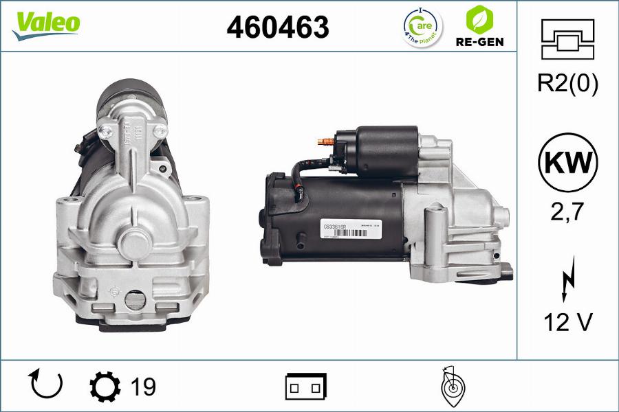 Valeo 460463 - Starteris autodraugiem.lv