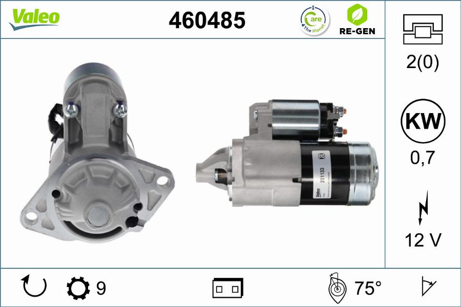 Valeo 460485 - Starteris autodraugiem.lv