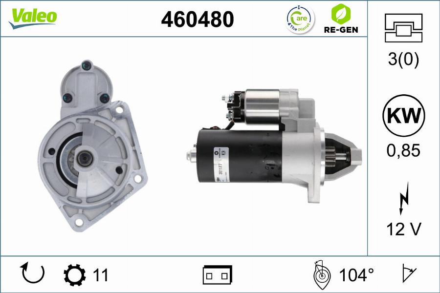 Valeo 460480 - Starteris autodraugiem.lv