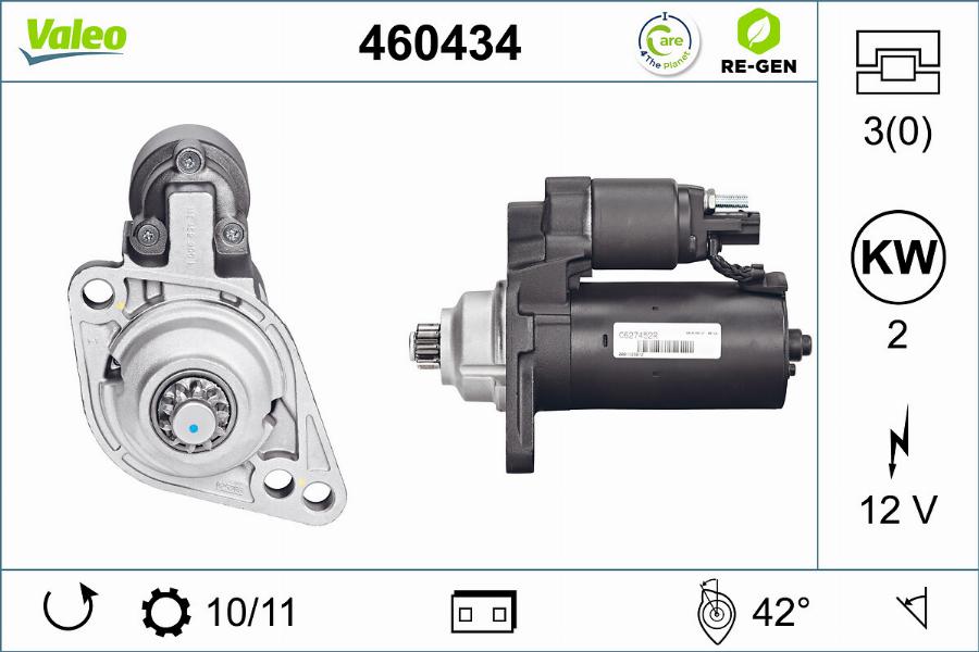 Valeo 460434 - Starteris autodraugiem.lv