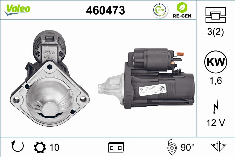 Valeo 460473 - Starteris autodraugiem.lv