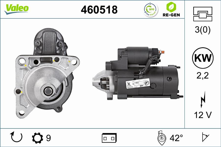 Valeo 460518 - Starteris autodraugiem.lv