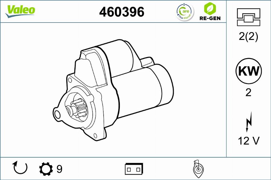 Valeo 460396 - Starteris autodraugiem.lv