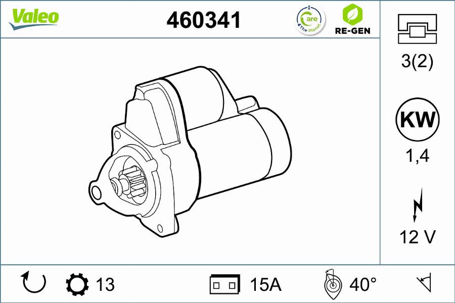 Valeo 460341 - Starteris autodraugiem.lv