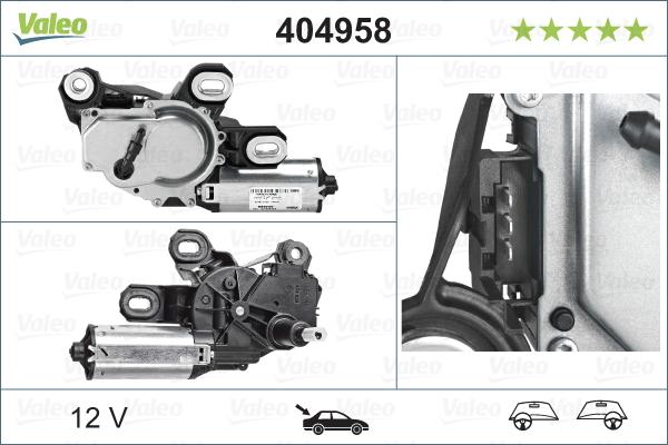 Valeo 404958 - Stikla tīrītāju motors autodraugiem.lv